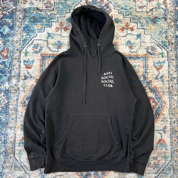 Anti Social Social Club Logo Hoodie Small - Picture 1 of 9